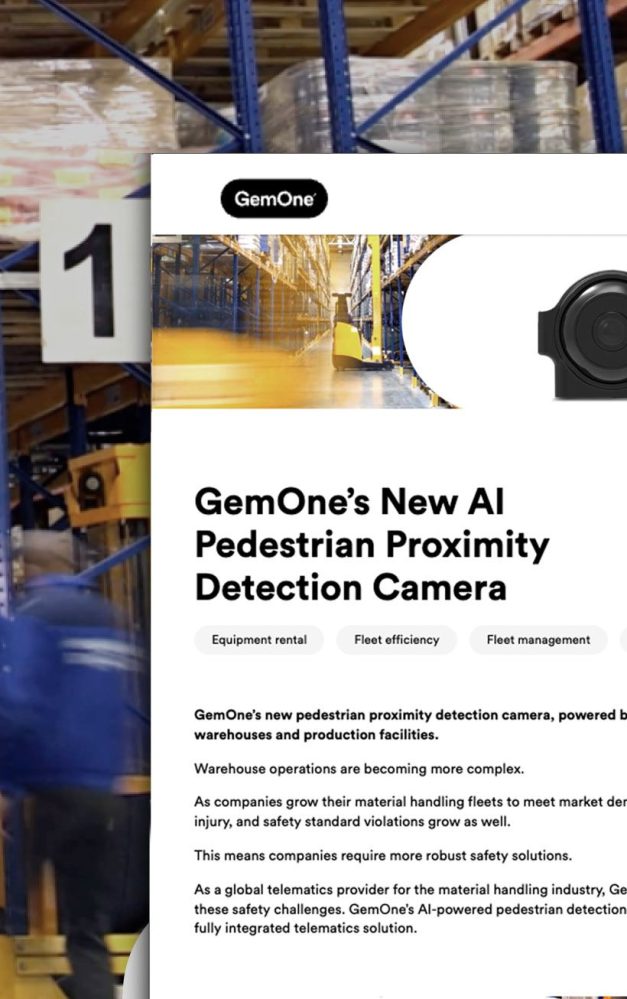 GemOne’s New AI Pedestrian Proximity Detection Camera