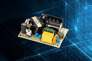 1 8 50W open frame power supply series offers high efficiency with a wide operating temperature range