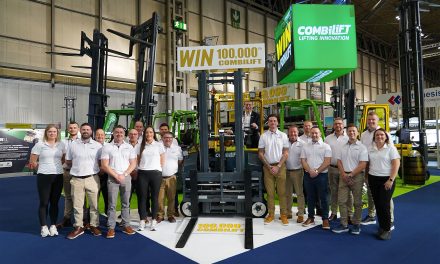 Landmark 100,000th Multidirectional Combilift Forklift and support UNICEF