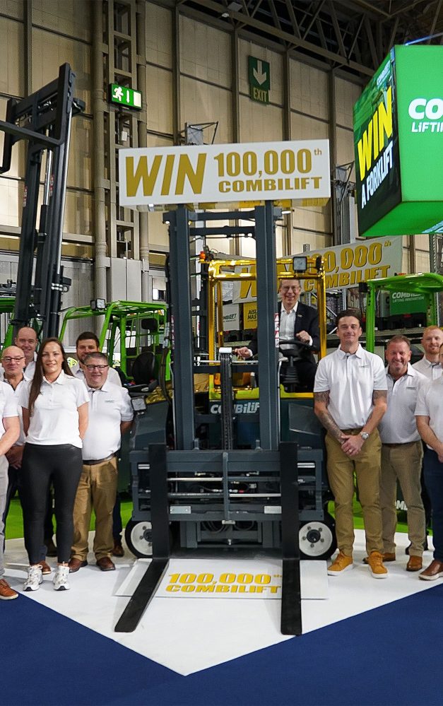 Landmark 100,000th Multidirectional Combilift Forklift and support UNICEF