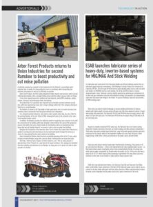 2 screen shot 2021 08 02 at 10 17 58 ESAB LAUNCHES FABRICATOR SERIES OF HEAVY-DUTY, INVERTER-BASED SYSTEMS FOR MIG/MAG AND STICK WELDING