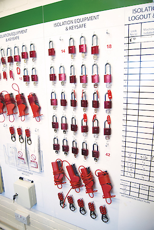 4.300x0 is Increase maintenance safety with top lockout procedures and custom shadowboards