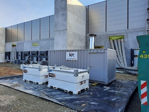 ics cool energy boiler 2000 with fuel cube 2900.300x0 is ICS Cool Energy supplies temporary heating and cooling for an electric car manufacturing site in Germany