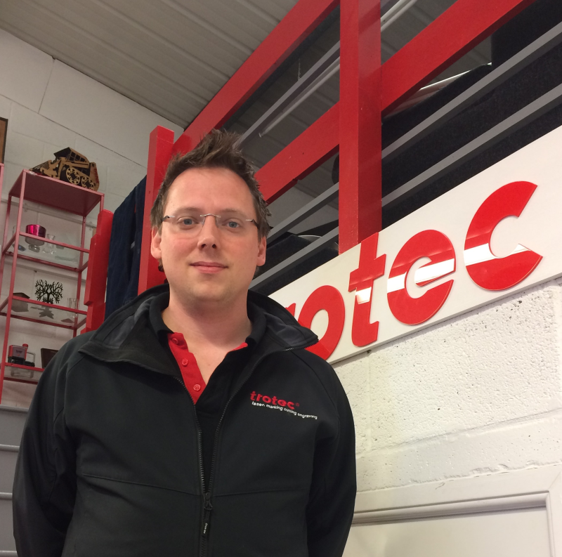 andrew dudley appointment apr17 Trotec Laser welcomes new Area Manager for Ireland