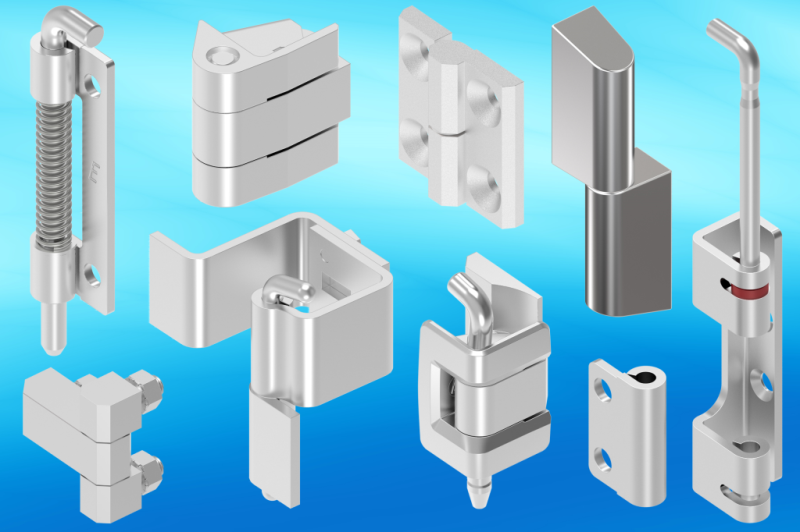 emka3049 stainless steel hinges EMKA hardware for stainless and non-metallic enclosures in arduous and washdown environments