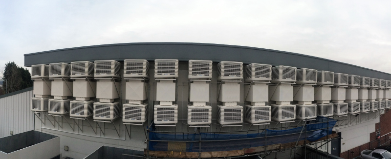01 REDUCE YOUR COOLING COSTS BY 90% with EcoCooling’s direct evaporative cooling, ventilation and control systems.