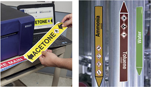 pipemarkersamples Durably identify pipes in any facility anywhere