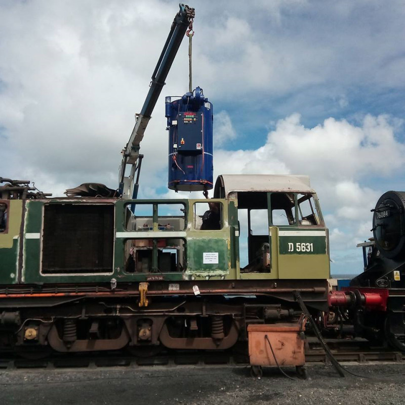 fulton conkers1 Full steam ahead for North Norfolk Railway as they approach Fulton during restoration of vintage diesel locomotive