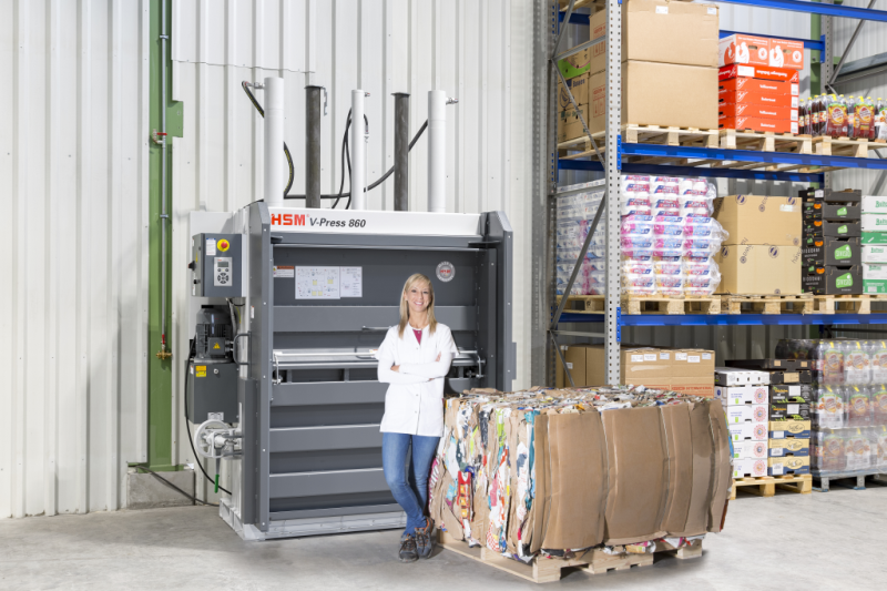 hsm HSM V-Press 860 plus B – with especially wide feed opening