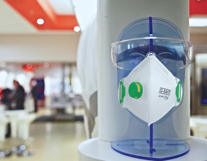 q safe face mask Exclusive PPE range launched by Brammer and Buck & Hickman