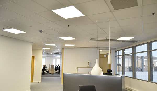 hp office lunaria led panels Going green and renting lighting