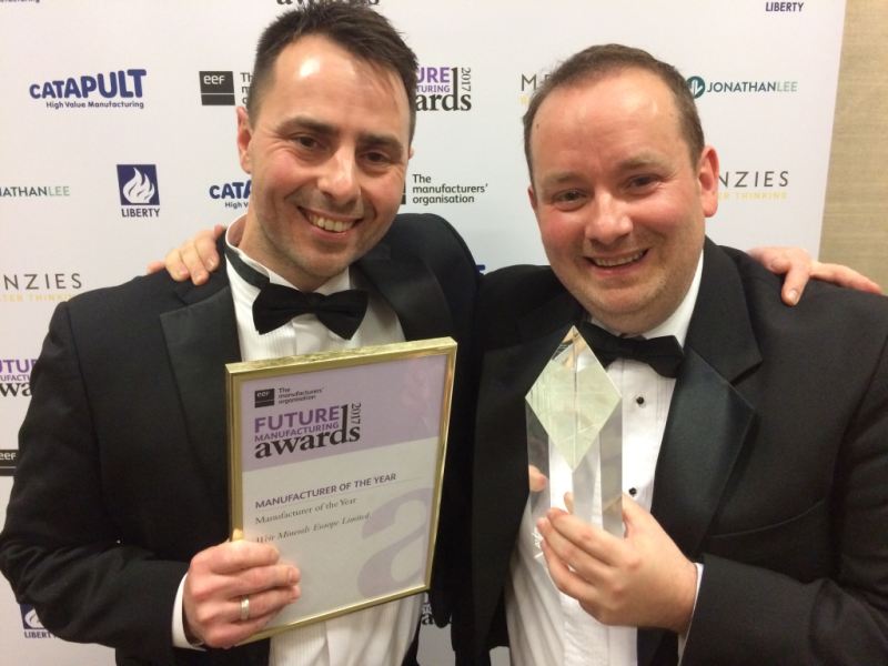 eef awards weir minerals europe Double awards delight for Manufacturer of the Year Weir Minerals Europe