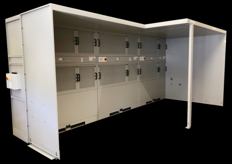 airbench image Booth to capture dust