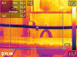 flir951 becker huser thermal image 1 Pinpointing cable faults with thermal imaging
