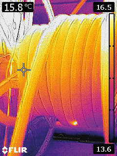 flir951 becker huser thermal image Pinpointing cable faults with thermal imaging