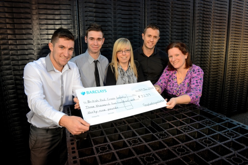 goplastics Export pallet sales raise funds for the British Red Cross