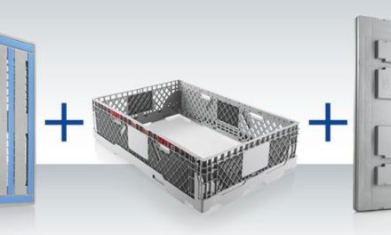 A stable unit: EURO L1 plastic pallet and CC1 Pallet Collar