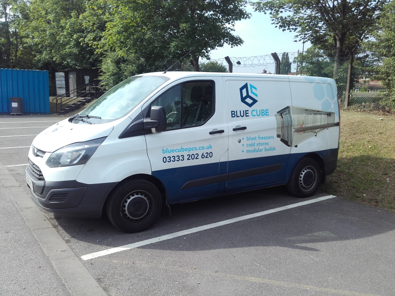 Blue Cube Portable Cold Stores unveils striking new van livery ...
