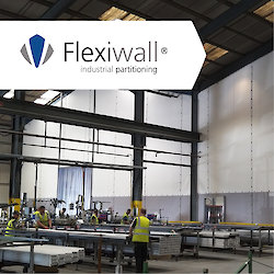 1.250x0 is Westgate’s Flexiwall provides segregation between production and storage areas, for dust prevention and temperature control