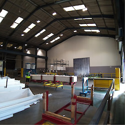 4.250x0 is Westgate’s Flexiwall provides segregation between production and storage areas, for dust prevention and temperature control