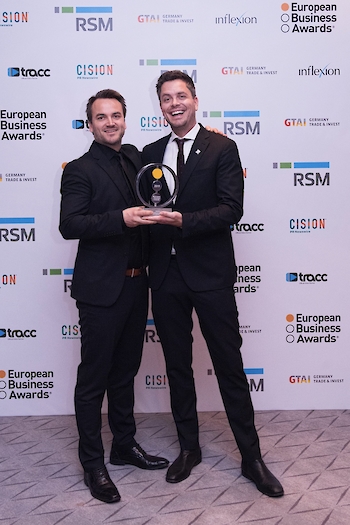 lars saebo and mange hatteland.350x0 is AutoStore wins prestigious European Business Award