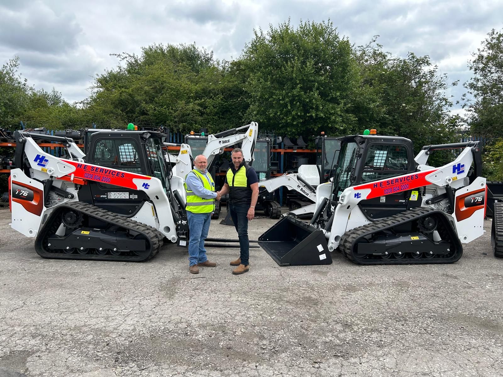 Bobcat delivers another 10 Track Loaders to H. E. Services