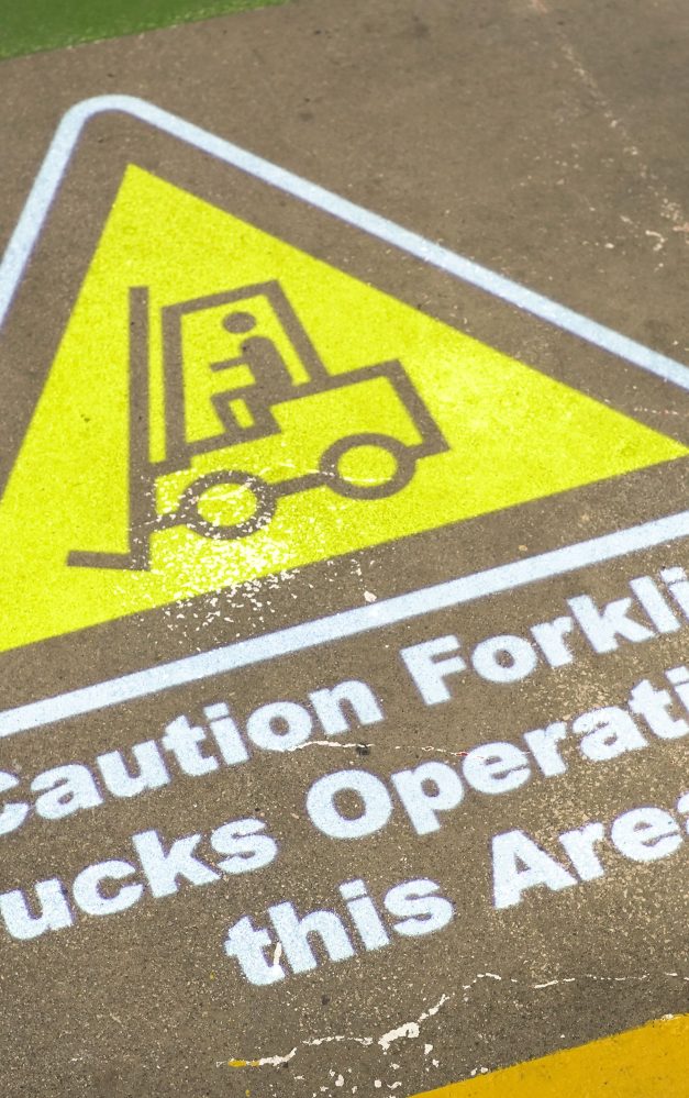 Automated projected signage makes workplace safer for leading renewables manufacturer