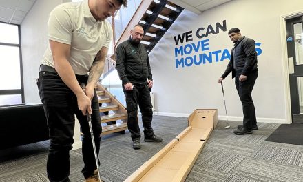 Hole in one as Lesters and Loughborough University deliver new Boccia ramp and golf game