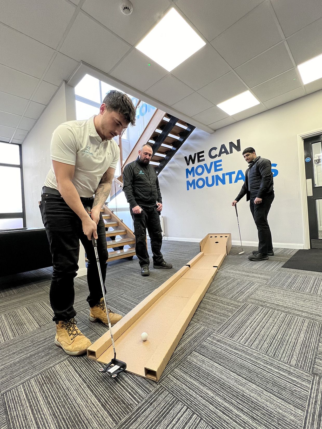 Hole in one as Lesters and Loughborough University deliver new Boccia ramp and golf game