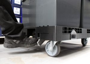 Brake The Next Generation Rolling Container System from Loadhog featuring Dolly Max.