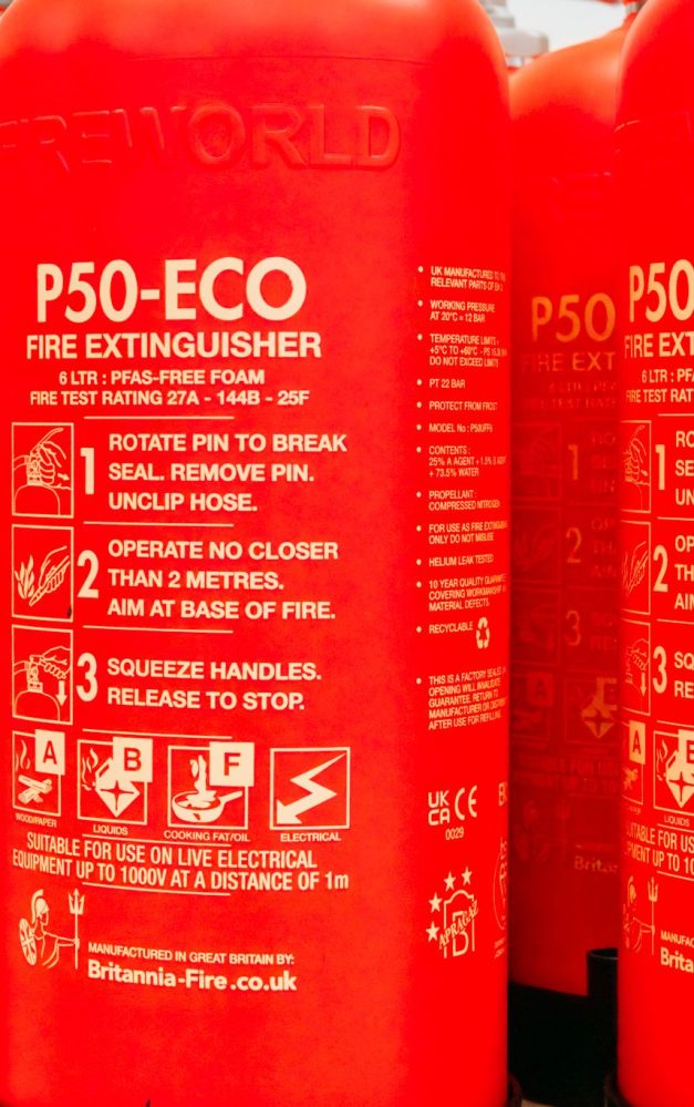 Britannia Fire reports surge in production after ground-breaking shift to composite fire extinguishers