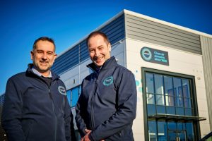 Carlo Rava left and Adam Ainslie at Howorth Air Technologys new headquarters1 HOWORTH AIR TECHNOLOGY BOOSTS GROWTH AMBITIONS WITH MOVE TO LARGER HQ