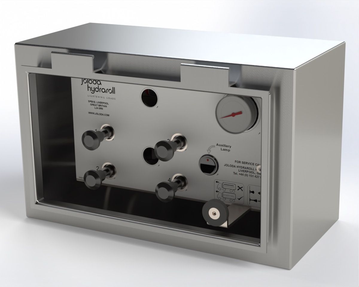 Joloda Hydraroll engineers advanced control box for pneumatic rollerbed loading solutions