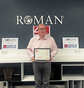 David Osborne Chief Executive Officer of Roman with its Made in Britain ESV Certification British manufacturers set to “stand out and win new orders” with newly-released certification