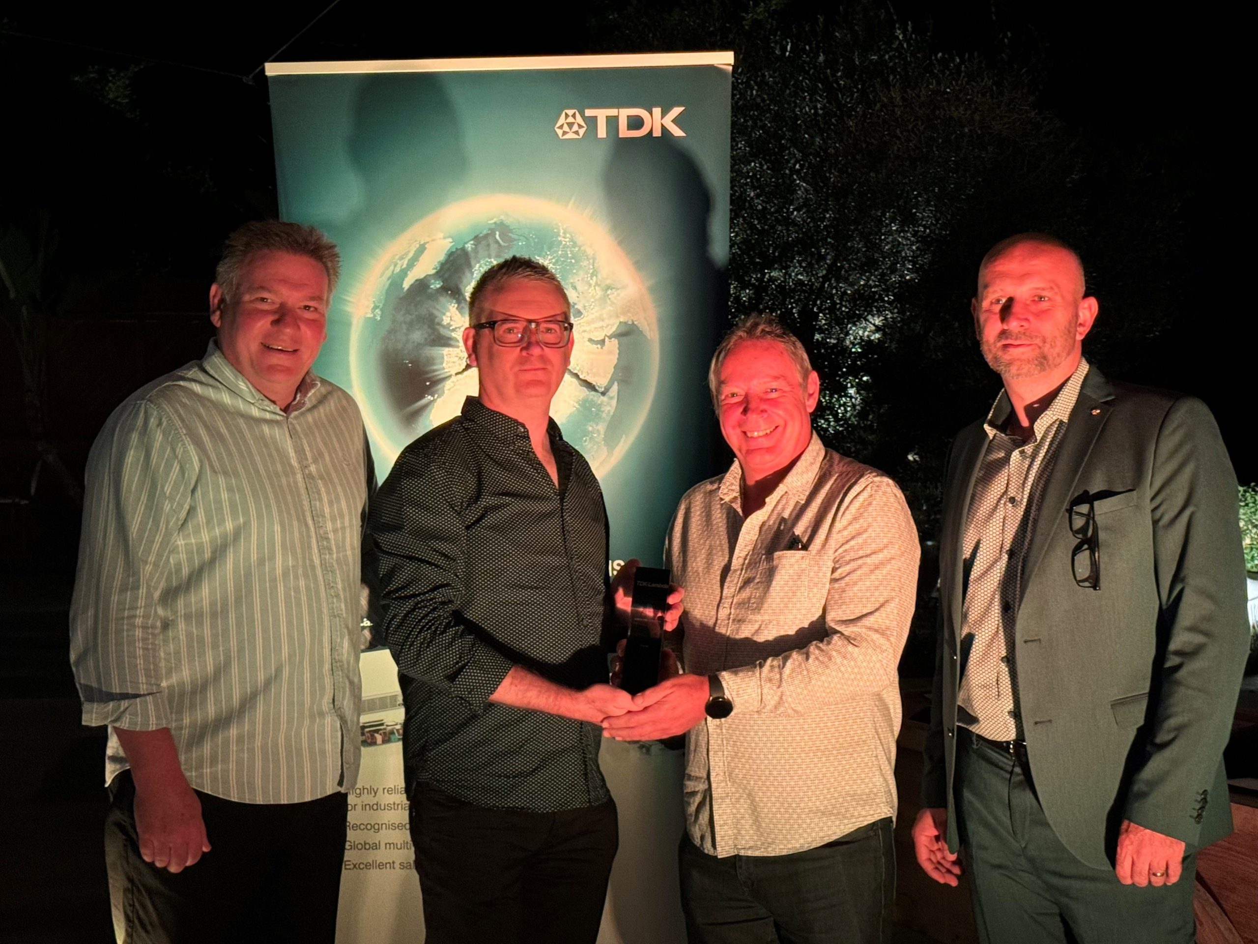 Farnell receives TDK-Lambda partner of the year award
