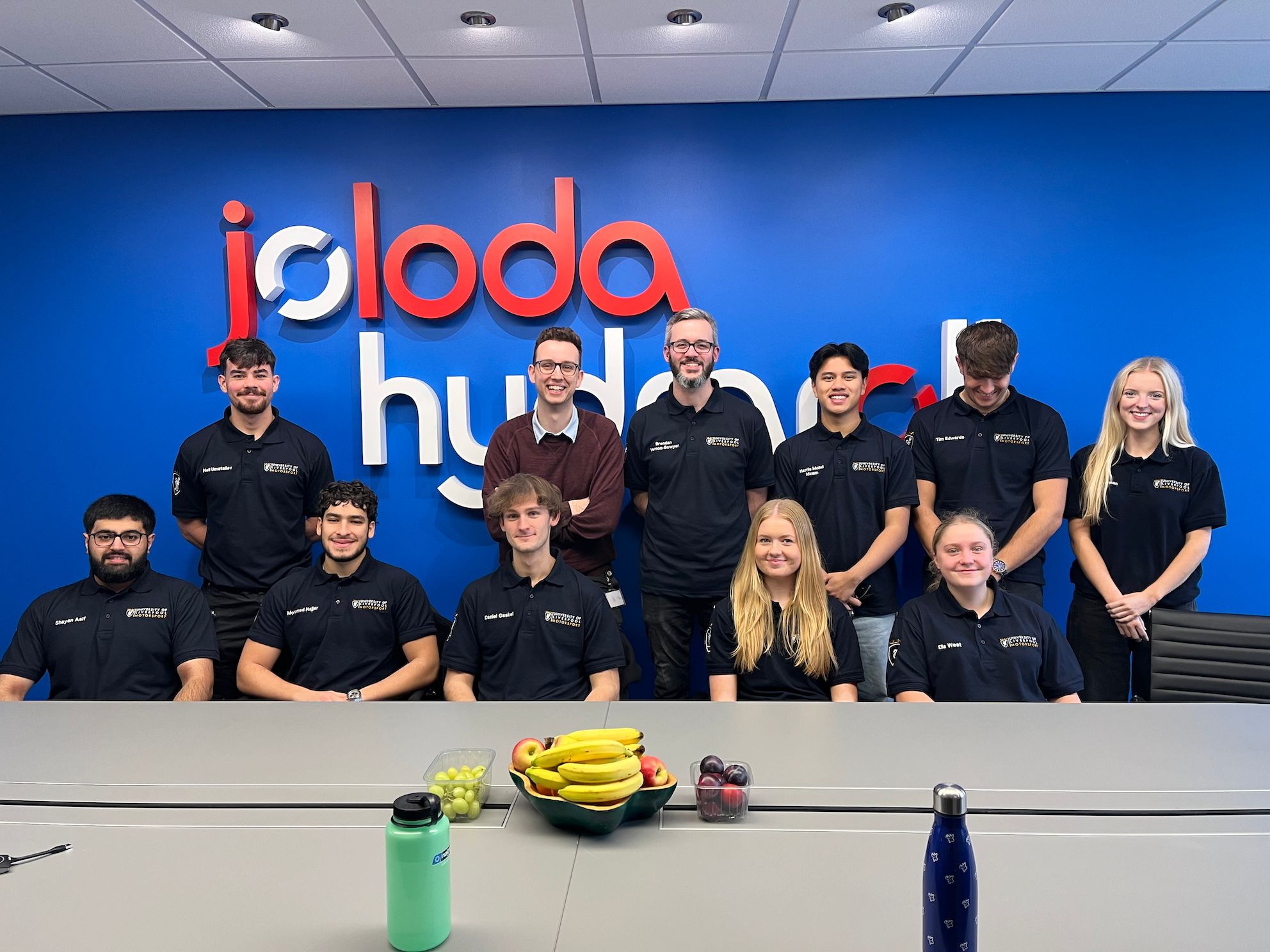 Joloda Hydraroll sponsors the University of Liverpool Motorsport Society