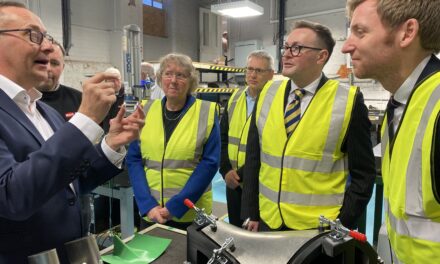 Minister for Industry visits aerospace manufacturer to see the impact of Made Smarter adoption programme