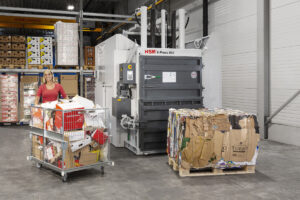 HSM V Press 860 TimeSave S1 JPG Significant Time-Saving by Loading with the Lifting-Tilting Device