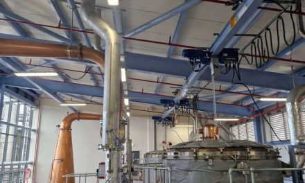 Electric hoist leaves large distillery in high spirits