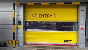 Harts Speedor at Newcastle airport Hart’s door solutions for airports