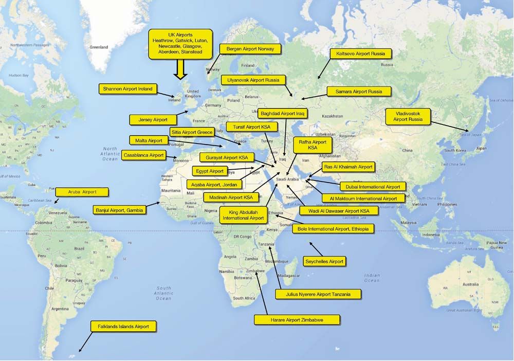 Hart’s Airports Mapped Out