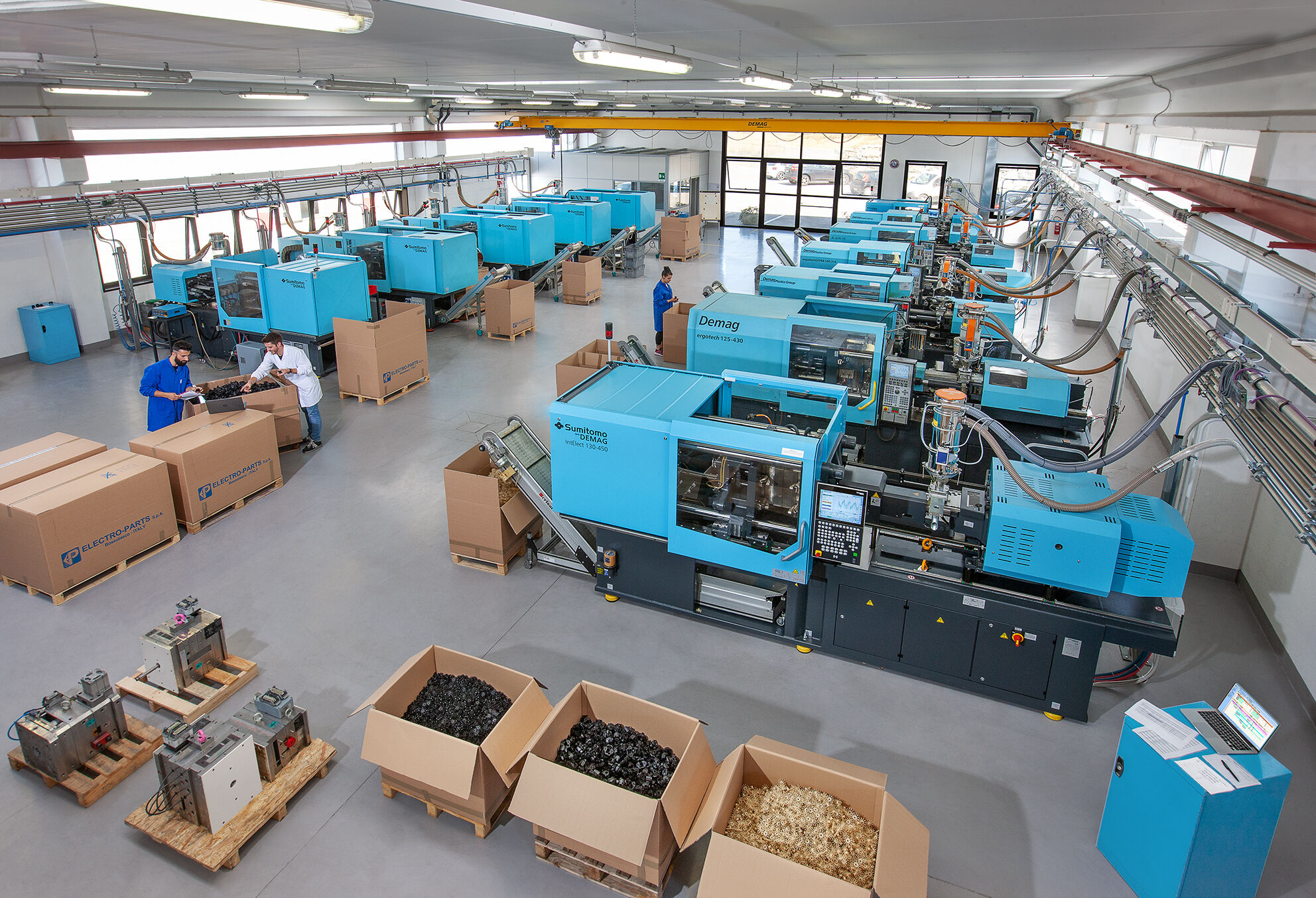 Image 1 10 Success through synergy: Sumitomo (SHI) Demag support package helps Italian DC motor manufacturer move into injection moulding