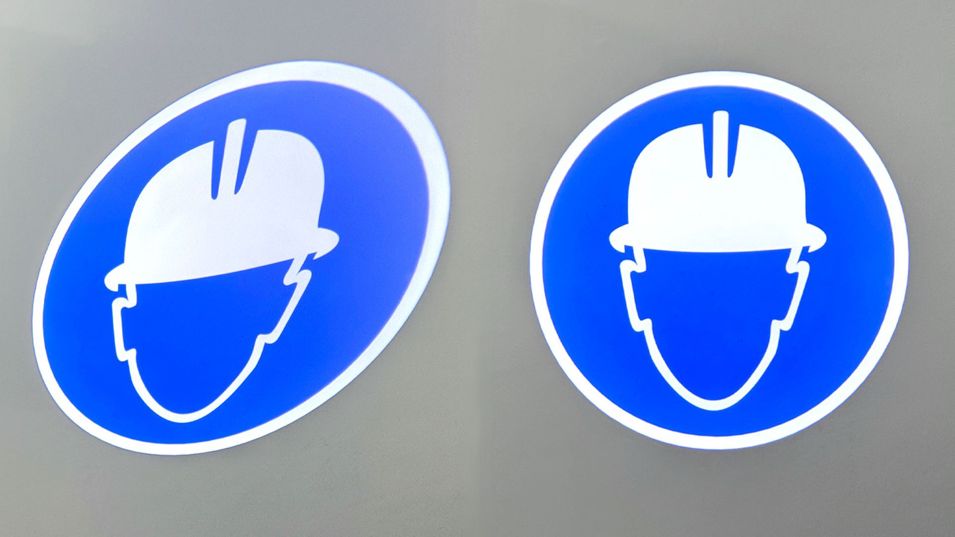Keystone-corrected signage helps improve warehouse safety, say Projected Image