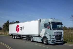 MAN eTGX DPD trials 8006 a DPD begins e-HGV road testing with MAN and confirms 47.5% reduction in overall emissions since 2020