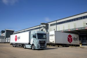 MAN eTGX DPD trials 8034 DPD begins e-HGV road testing with MAN and confirms 47.5% reduction in overall emissions since 2020