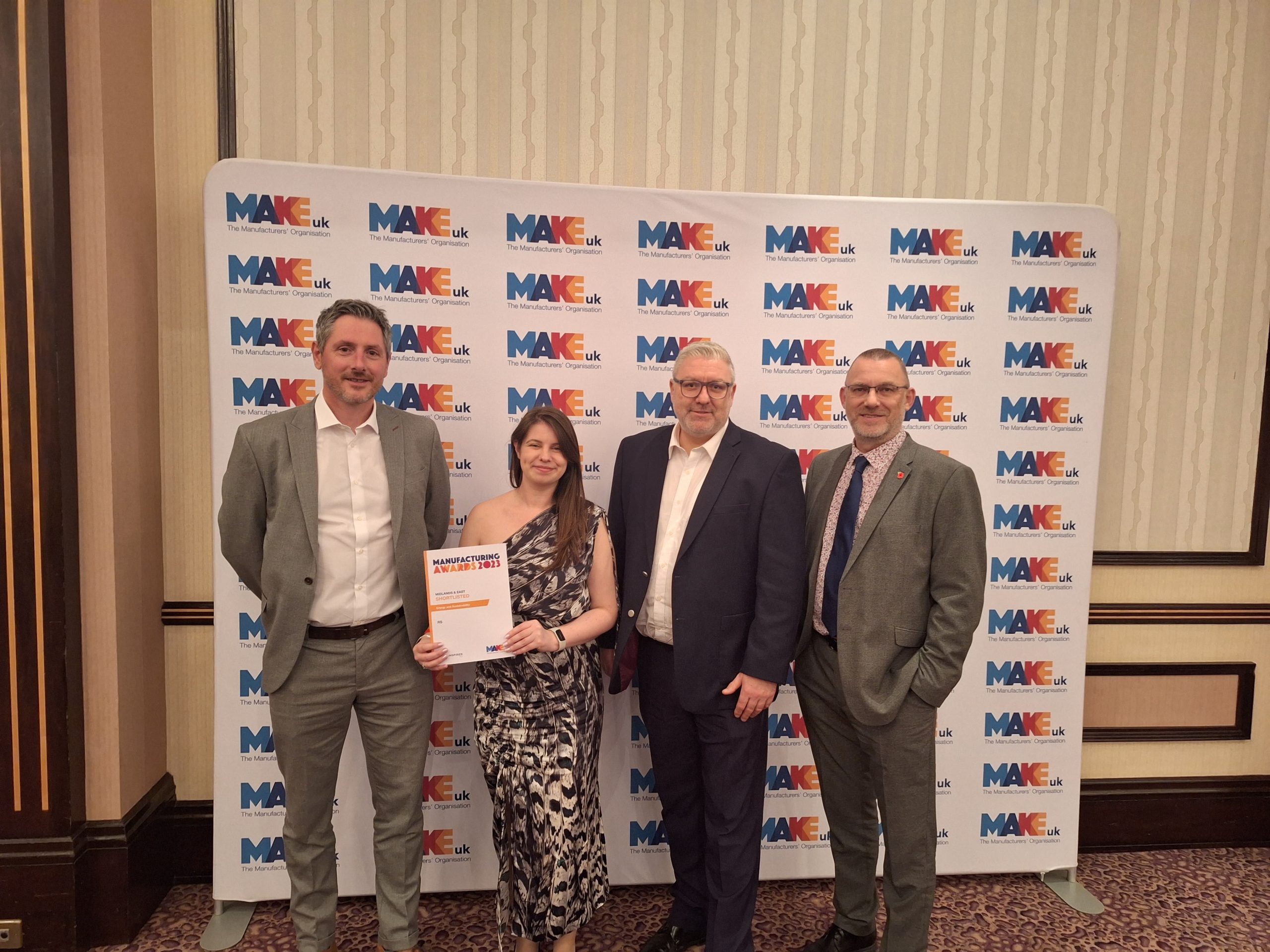 RS makes the shortlist for Energy and Sustainability award with MAKE UK