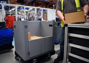 Manufacturing 1 The Next Generation Rolling Container System from Loadhog featuring Dolly Max.