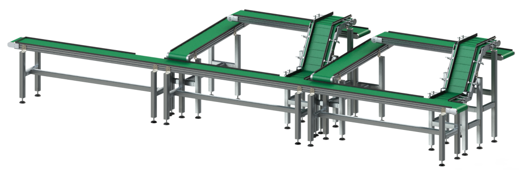 Produktionslinie GTB Knick SoMe 300px Custom-tailored system based on standardised belt conveyors
