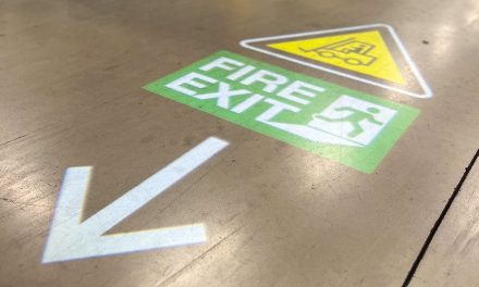 Projected signage is more adaptable to changing needs of modern manufacturers