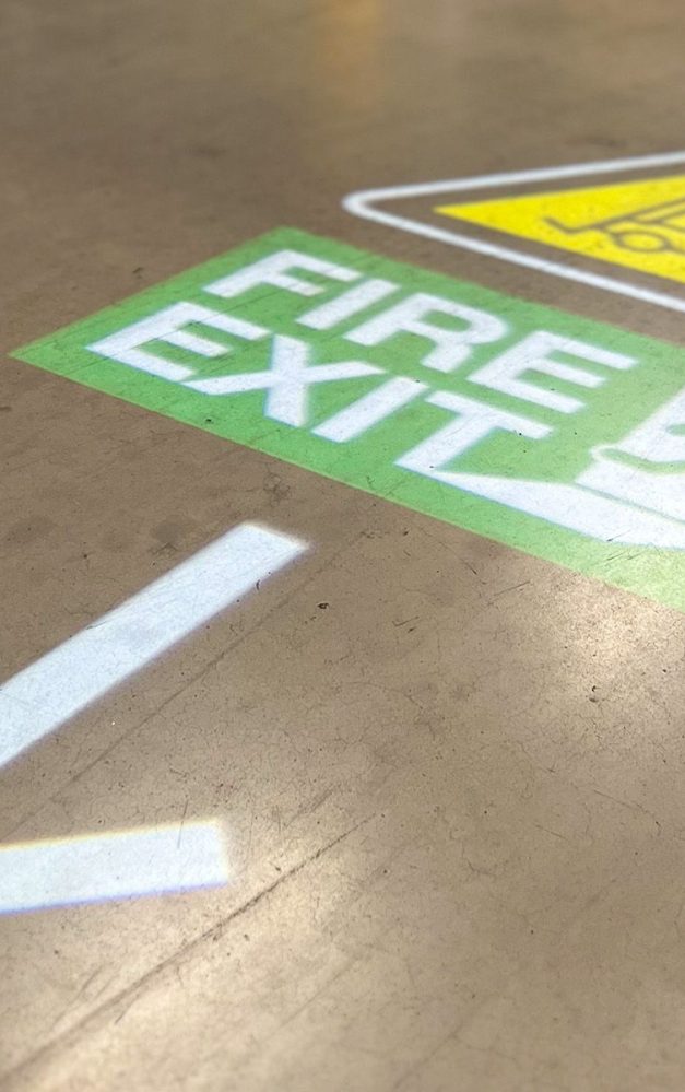 Projected signage is more adaptable to changing needs of modern manufacturers